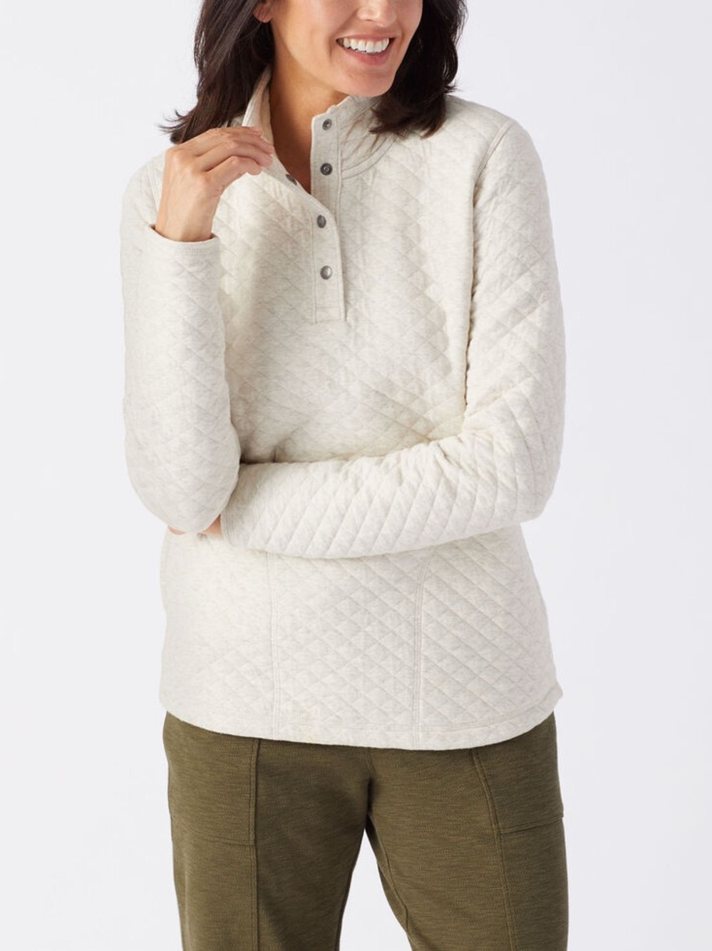 Duluth Trading Company Women’s Quilted Sweatshirt Pullover